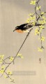 pájaro de pecho naranja Ohara Koson Shin hanga